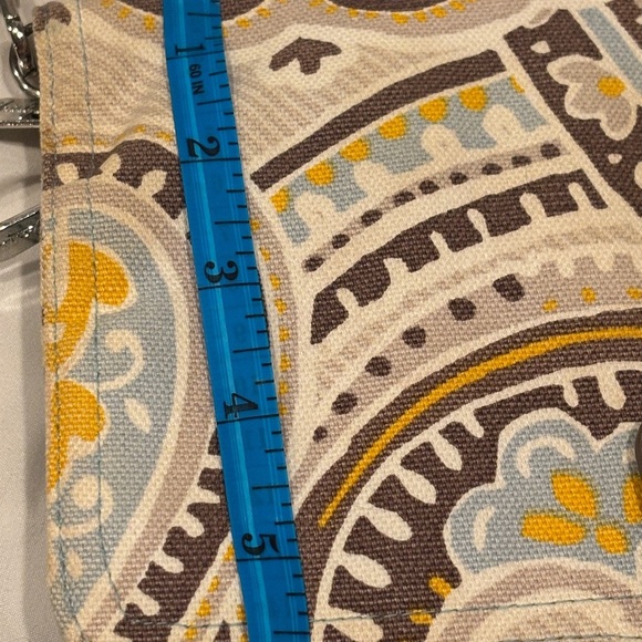 Thirty-One Crossbody Bag – Blue & Yellow Pattern - Picture 10 of 11